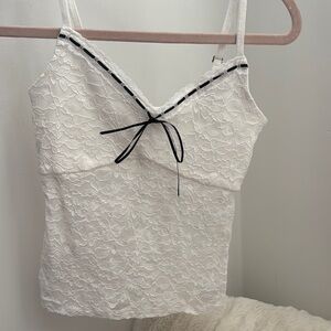 White Lace Camisole Top